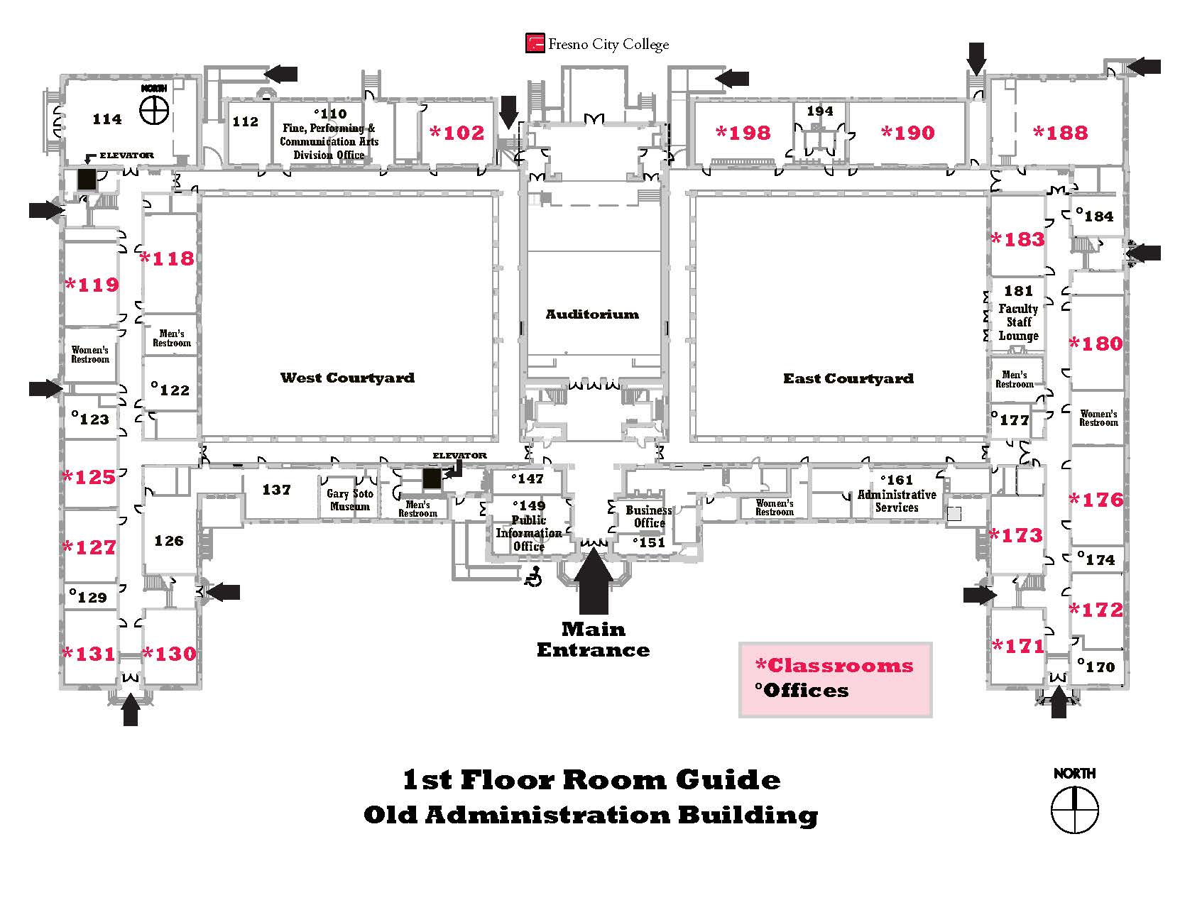 OAB first floor map