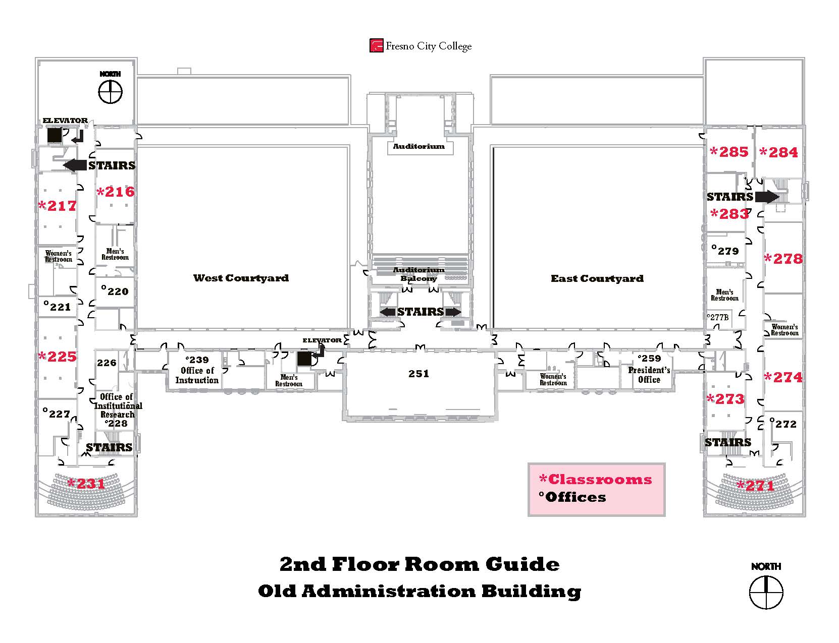 OAB second floor map