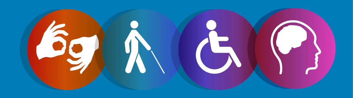 Types of disabilities Icons