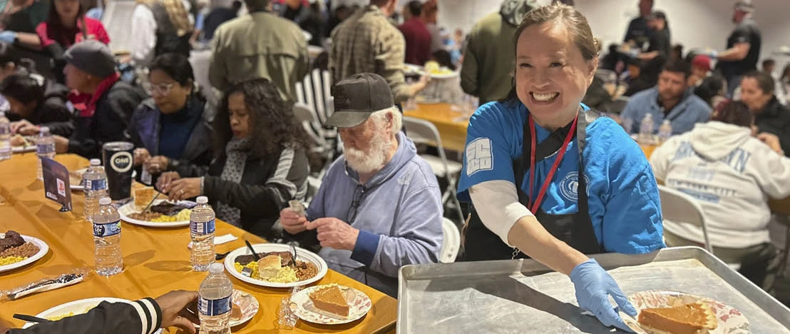 FCC Staff serving dinners